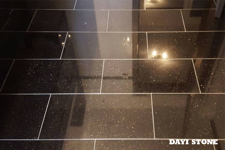 Black Star Galaxy Granite Tiles 30X60 Polished Natural Stone For Floor Desing - Dayi Stone